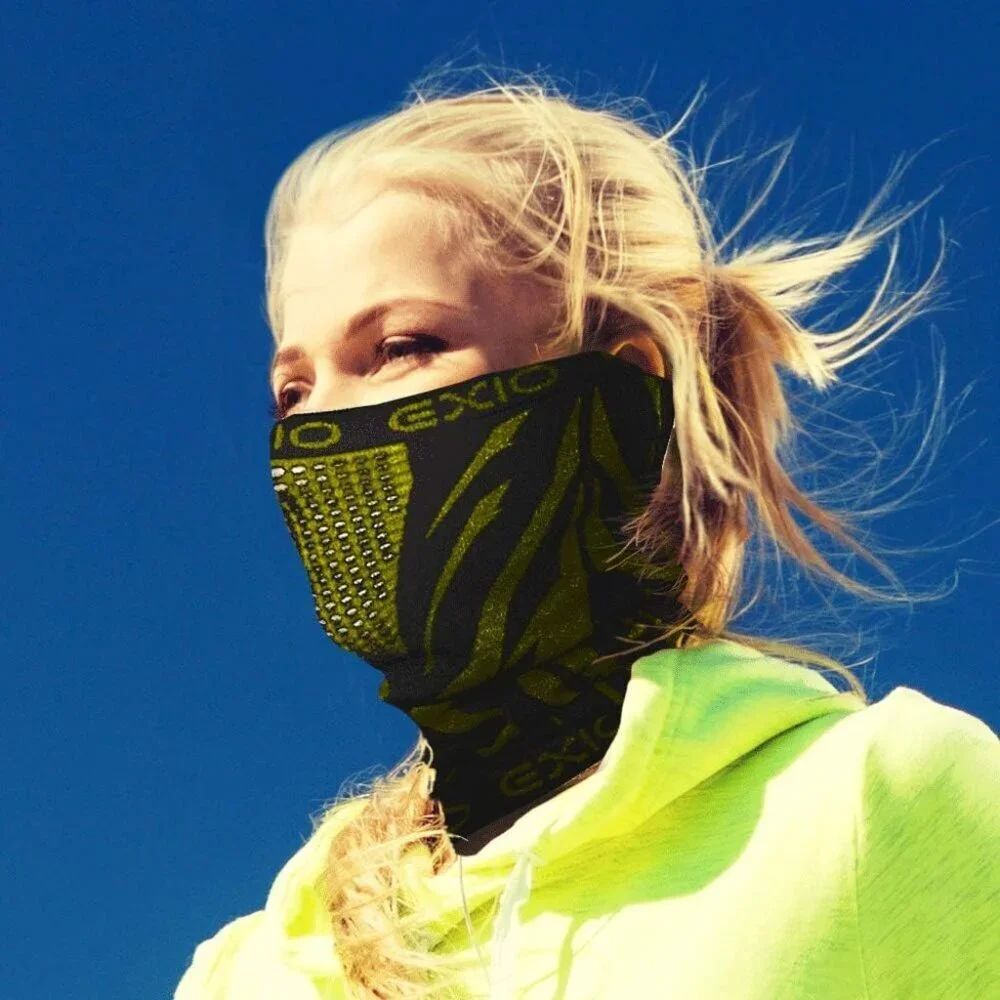 Men's Black/Yellow Winter Neck Warmer Gaiter Balaclava Windproof Ski Face Mask